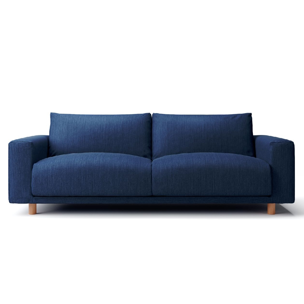【MUJI 無印良品】棉丹寧羽毛獨立筒沙發凳套/深藍(大型家具配送) 歷史價格詳細信息