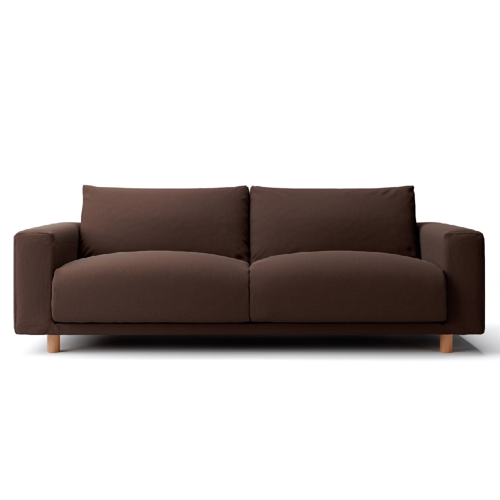 【MUJI 無印良品】棉平織羽毛獨立筒沙發凳套/深棕(大型家具配送) 歷史價格詳細信息