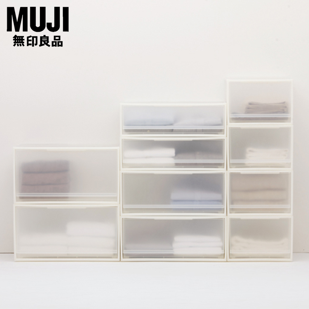 【MUJI 無印良品】PP衣裝盒4件組(橫式/深型/3A/2入+橫式/大/3A/2入) 歷史價格詳細信息