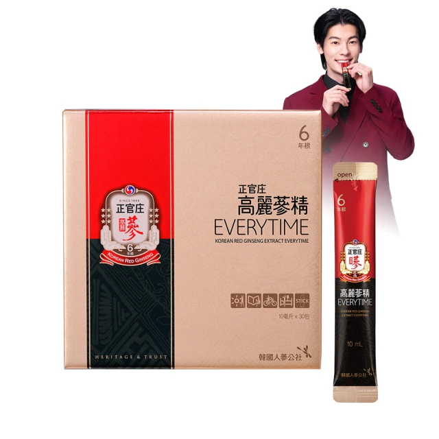 【正官庄】高麗蔘精EVERYTIME 10mlx30包/盒 加贈精美提袋 (6年根高麗蔘 韓國原裝進口) 春天藥局 歷史價格詳細信息