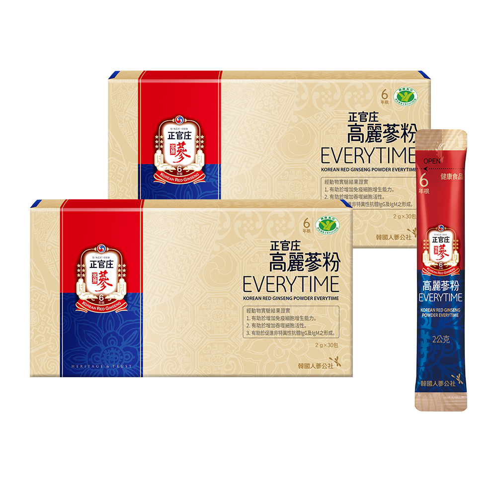 正官庄 高麗蔘粉EVERYTIME(2gx30包)/盒│官方旗艦館 歷史價格詳細信息