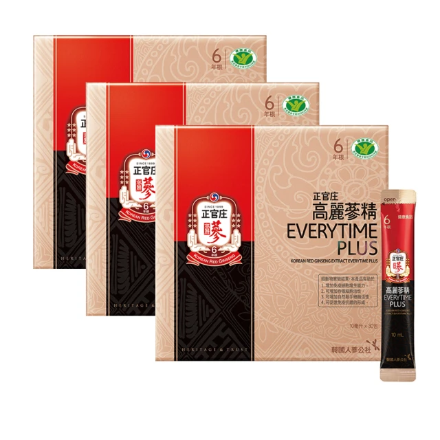 《正官庄》高麗蔘精EVERYTIME PLUS(10mlx30包) 歷史價格詳細信息