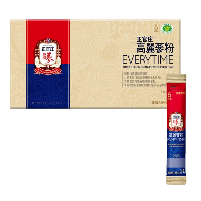 正官庄 高麗蔘粉EVERYTIME(2gx30包)/盒│官方旗艦館 歷史價格詳細信息
