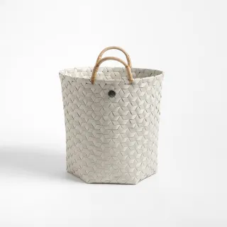 【HOLA】Handed by-  編織橢圓收納籃 粉 XS 歷史價格詳細信息