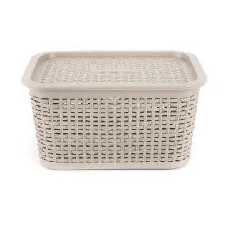 HOLA 米勒附蓋編織紋收納籃S 藕粉 歷史價格詳細信息