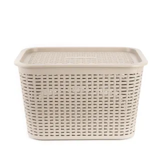 HOLA 米勒附蓋編織紋收納籃S 藕粉 歷史價格詳細信息