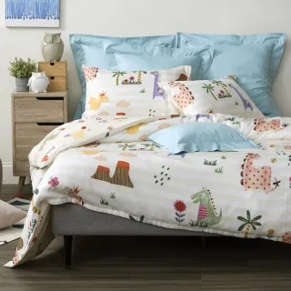 HOLA 恐龍世紀純棉防螨抗菌床被組-雙人 歷史價格詳細信息