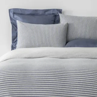 HOLA 自然針織條紋 被套 單人 現代藍 歷史價格詳細信息