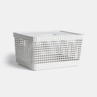 HOLA 米勒附蓋編織紋收納籃S 藕粉 歷史價格詳細信息