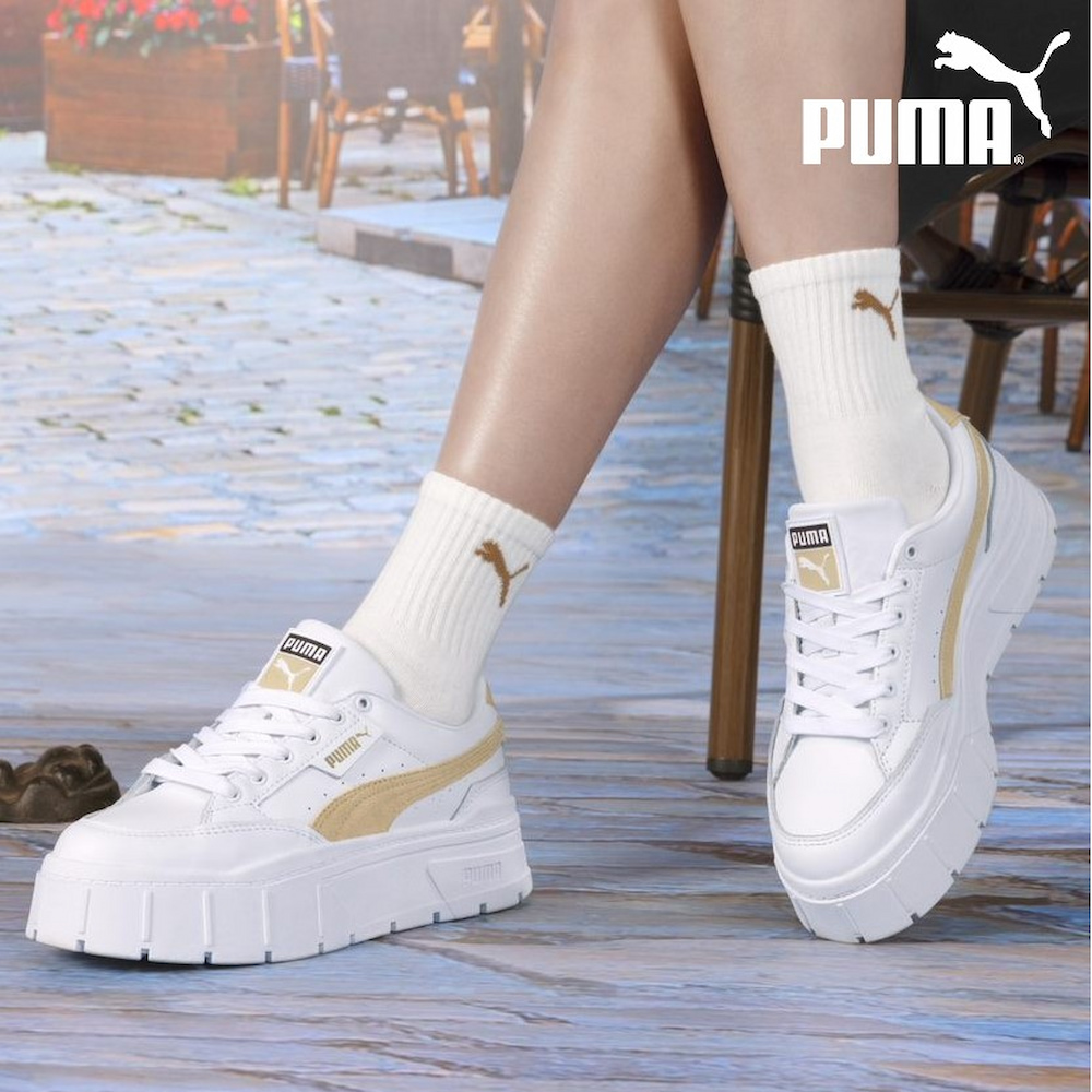 【PUMA官方旗艦】Mayze Wedge Suede Wns 流行休閒鞋 女性 38674401 歷史價格詳細信息