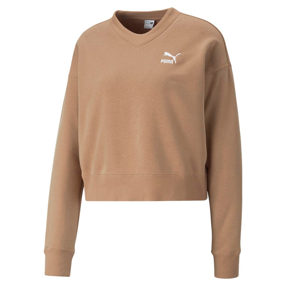 【PUMA】流行系列Classics+圓領衫(F) 長袖上衣 女 粉色-62428964 歷史價格詳細信息