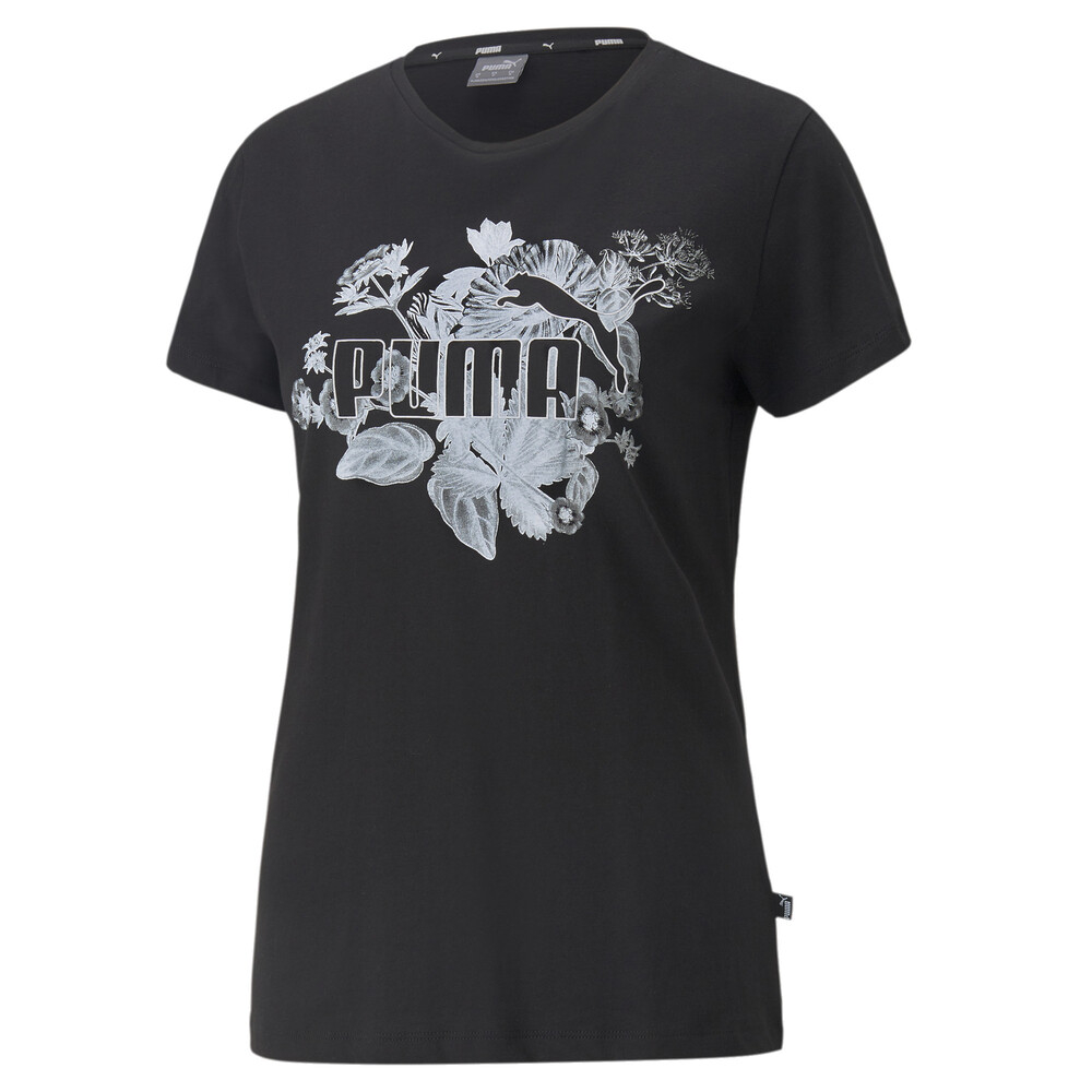 【PUMA】基本系列Flower Power短袖T恤 短袖上衣 女 綠色-67369184 歷史價格詳細信息