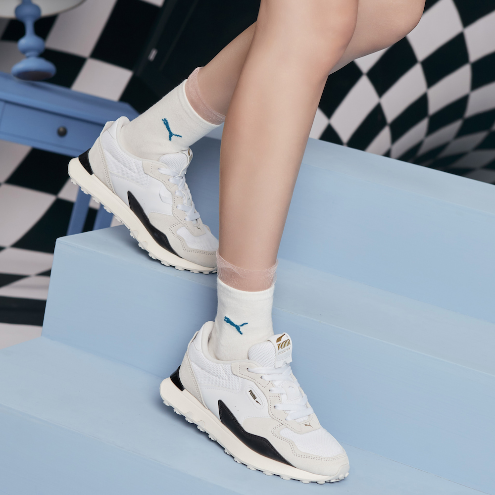 Puma Rider FVW Clean Wns 女鞋 奶茶色 拼接 厚底 增高 運動 慢跑 休閒鞋 39064602 歷史價格詳細信息