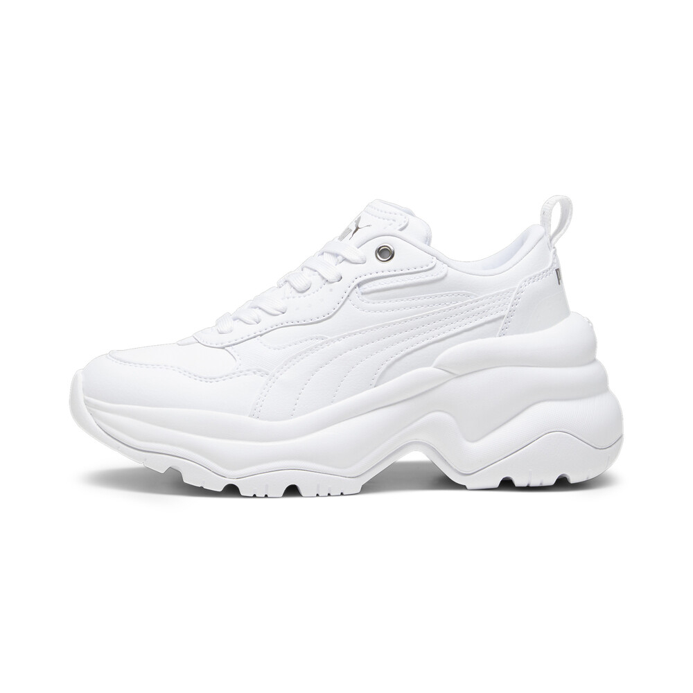 【PUMA】Cilia Wedge PUMA 休閒鞋 女鞋 白色 老爹鞋-39854401 歷史價格詳細信息