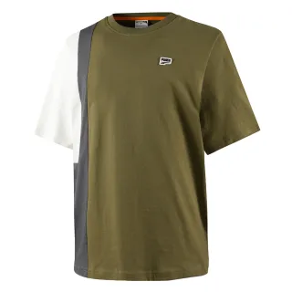 【PUMA】流行系列Downtown撞色短袖T恤 短袖上衣 男 綠-62292252 歷史價格詳細信息