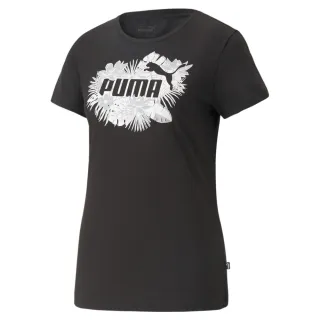 【PUMA】基本系列Flower Power短袖T恤 短袖上衣 女 綠色-67369184 歷史價格詳細信息
