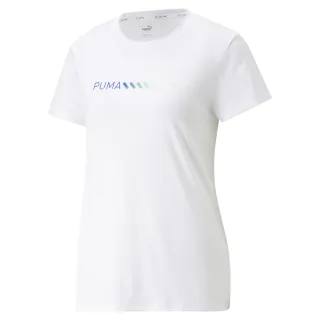 【PUMA】慢跑系列Logo短袖T恤 短袖上衣 女 白色-52326652 歷史價格詳細信息