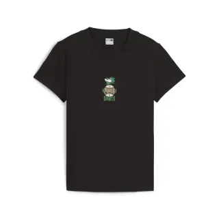 【PUMA】流行系列P.Team Fanbase短袖T恤(F) 短袖上衣 女 黑色-62434701 歷史價格詳細信息