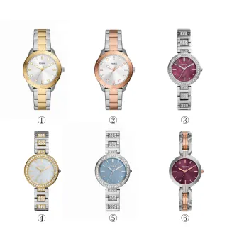 FOSSIL 輕奢華晶漾雙色不鏽鋼女錶(ES4372)-32mm 歷史價格詳細信息