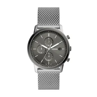 【FOSSIL 官方旗艦館】Minimalist 潮流暗黑三眼計時手錶 黑色不鏽鋼鍊帶 42MM FS5943 歷史價格詳細信息