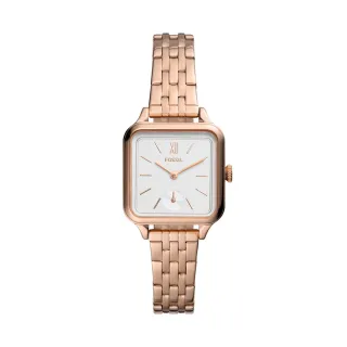 FOSSIL Colleen 香檳金方形晶鑽女錶-28mm(BQ3979) 歷史價格詳細信息