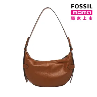 【FOSSIL 官方旗艦館】Harwell 真皮新月肩背包-咖啡色 ZB1916200 歷史價格詳細信息