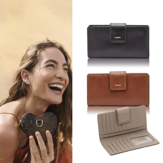 FOSSIL Logan 真皮RFID防盜短夾-紅色 SL7829615 歷史價格詳細信息