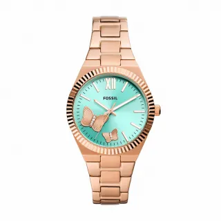 【FOSSIL 官方旗艦館】Scarlette 簡約金耀質感女錶 金色不鏽鋼錶帶 38 MM ES5299 歷史價格詳細信息