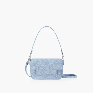 【FIND KAPOOR】LIA 19 CRINKLED 兩用斜背翻蓋法棍包 銀色 歷史價格詳細信息