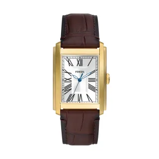 【FOSSIL 官方旗艦館】Carraway 復古尊爵羅馬數字手錶 棕色真皮錶帶 30MM FS6012 歷史價格詳細信息