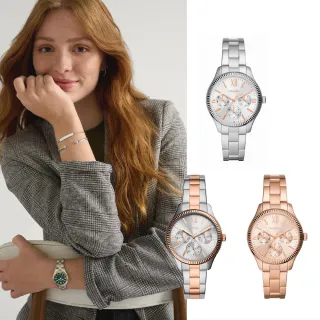 FOSSIL 經典旗艦三眼計時腕錶-銀/咖啡FS4735 歷史價格詳細信息