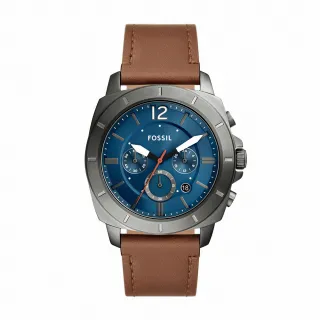 FOSSIL Sport Tourer 經典黑白三眼計時手錶-42mm FS6045 歷史價格詳細信息