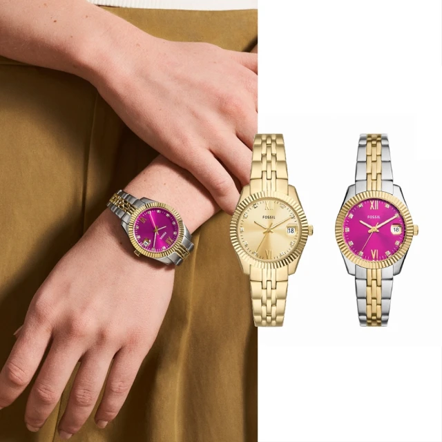【FOSSIL 官方旗艦館】Scarlette 簡約金耀質感女錶 金色不鏽鋼錶帶 38 MM ES5299 歷史價格詳細信息