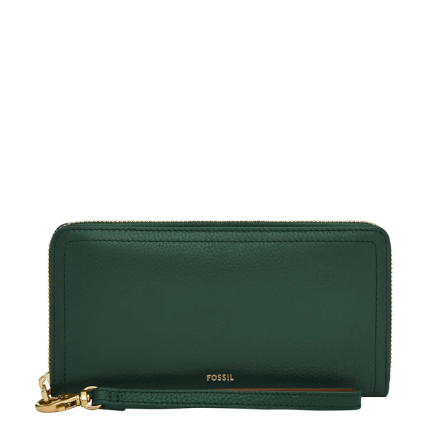 FOSSIL Logan 多夾層真皮拉鍊長夾-紅木色漆皮 SL10016631 歷史價格詳細信息