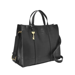 【FOSSIL 官方旗艦館】Carmen 麂皮大容量兩用手提包-黑X棕色 ZB7891199(附真皮背帶) 歷史價格詳細信息