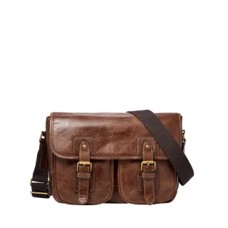 FOSSIL Greenville 復古真皮小型郵差包-干邑色MBG9557222 歷史價格詳細信息