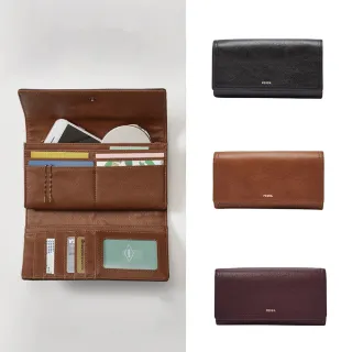FOSSIL Logan 三折真皮拉鍊RFID長夾(多款單一價) 歷史價格詳細信息