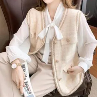 【MON’S】小香風蕾絲貉毛外套(100%貉子毛) 歷史價格詳細信息