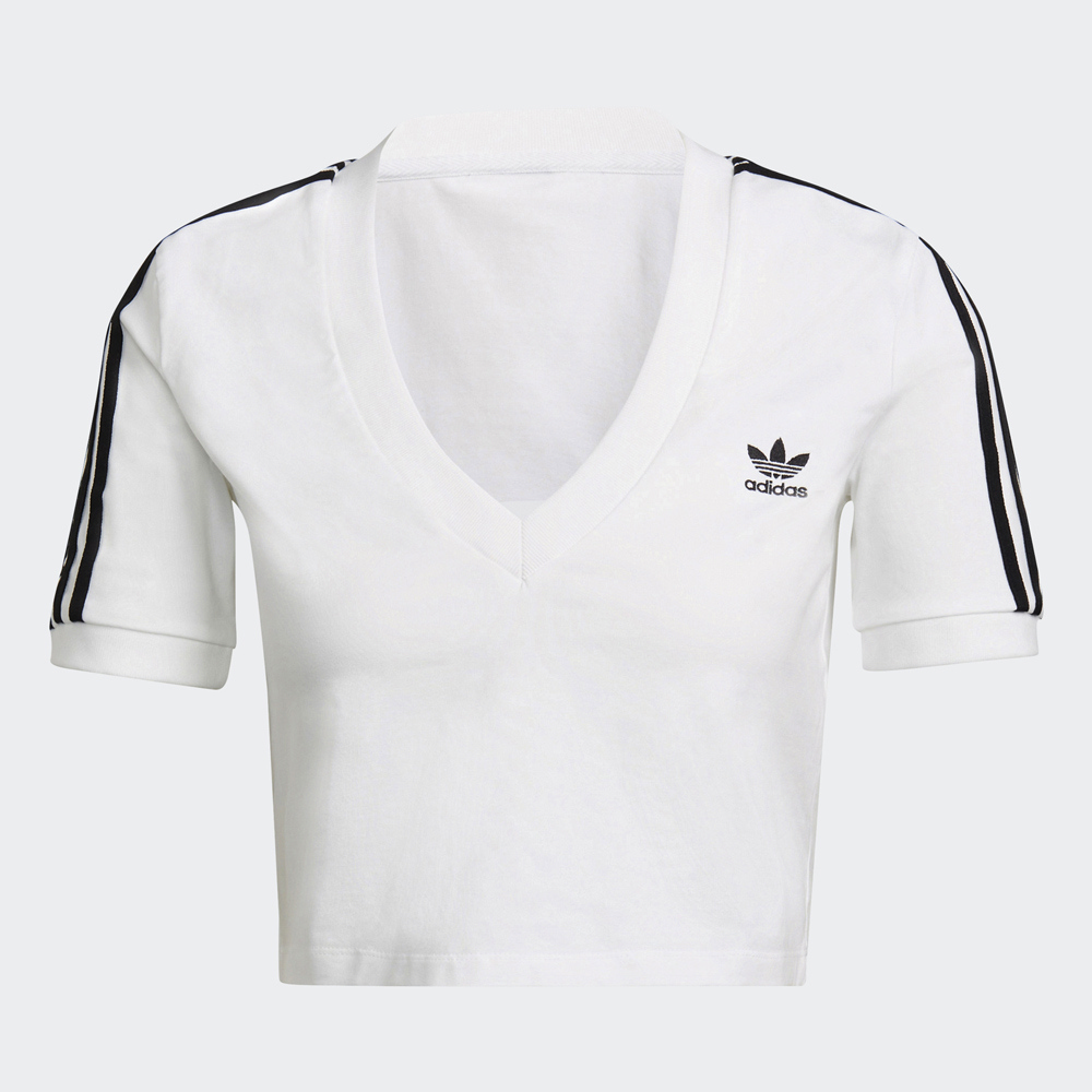 ADIDAS CROPPED TEE 女短袖上衣 HF9199 粉 歷史價格詳細信息