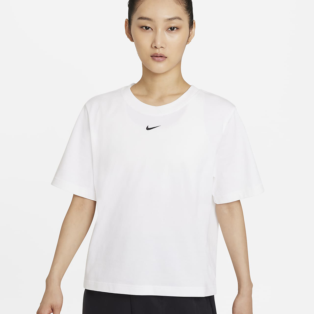 Nike 耐吉 短袖 NSW 女款 白 藍 寬鬆 雲朵 小花 勾勾 棉T 短T FD2550-100 歷史價格詳細信息