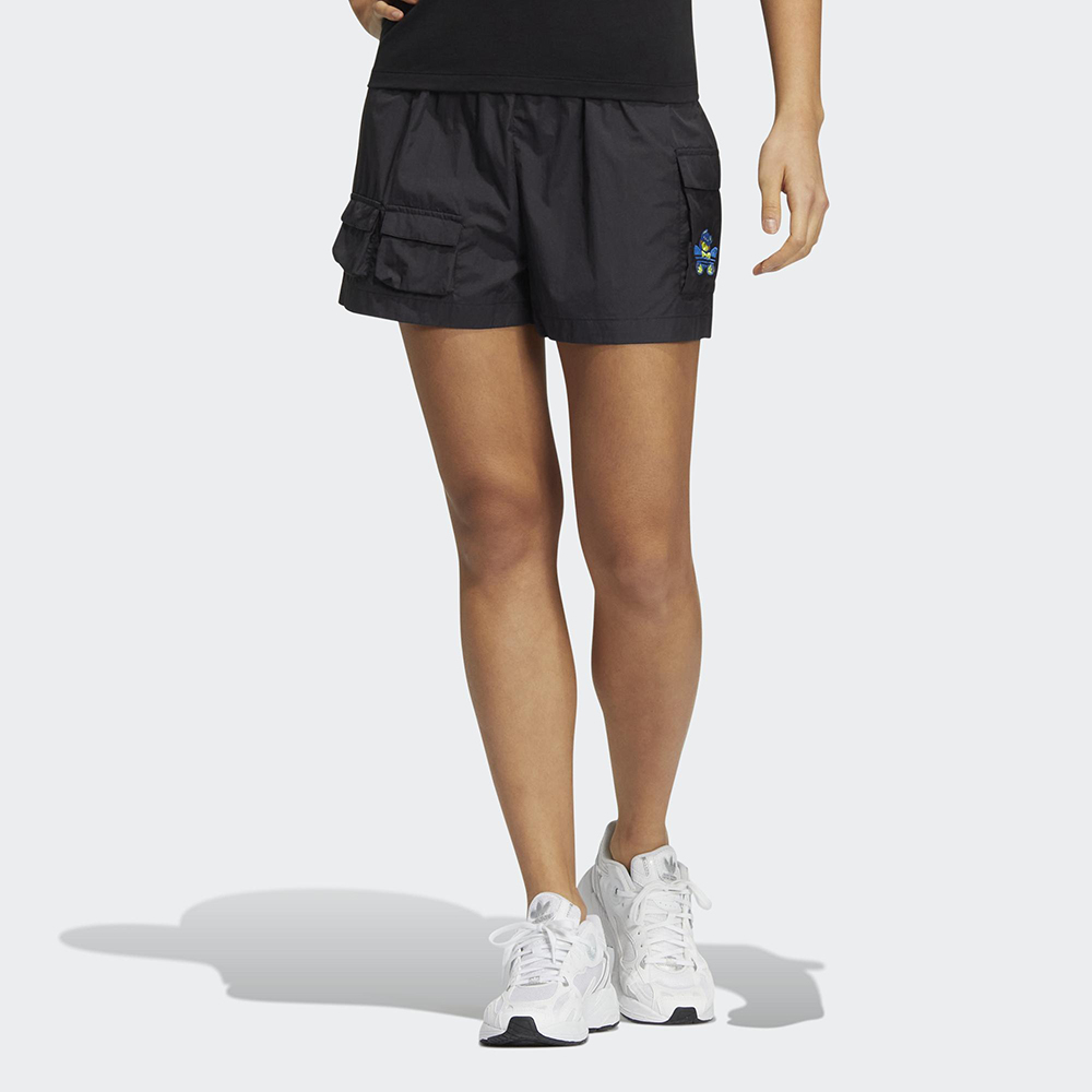 【adidas 愛迪達】短褲 女短褲 運動短褲 藍 STR SHORTS WV(GP0645) 歷史價格詳細信息
