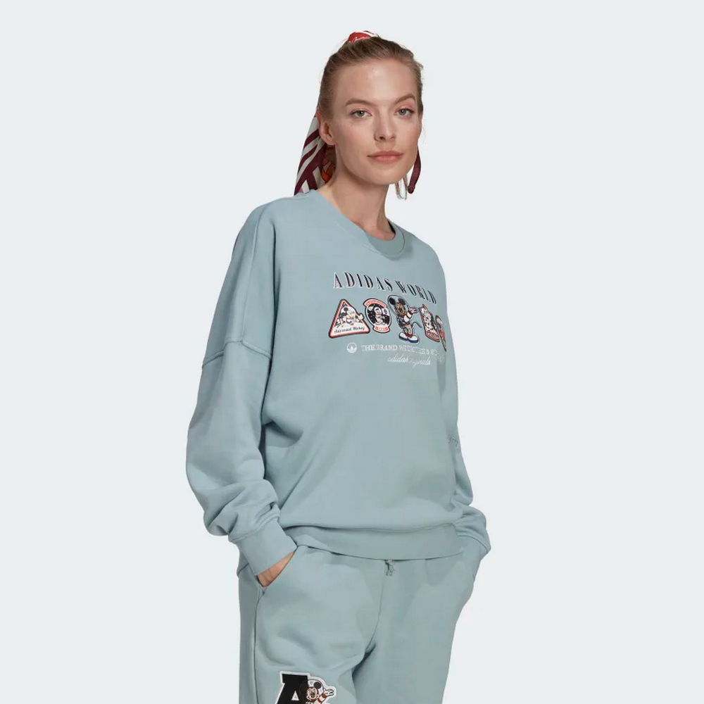 【adidas 愛迪達】運動服 衛衣 大學t 長袖上衣 黑 TH MH CREW(HM5152) 歷史價格詳細信息