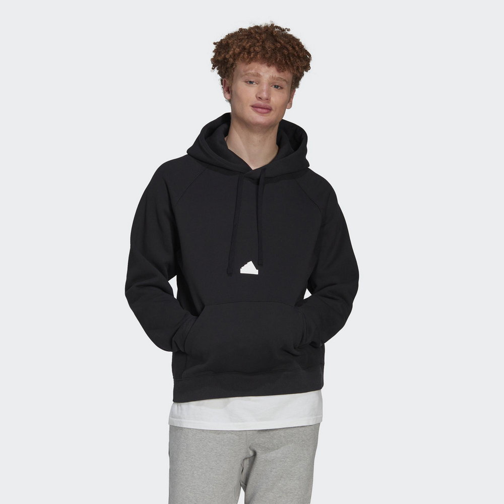【adidas 愛迪達】連帽上衣 男 黑 HRD PO(H50862) 歷史價格詳細信息