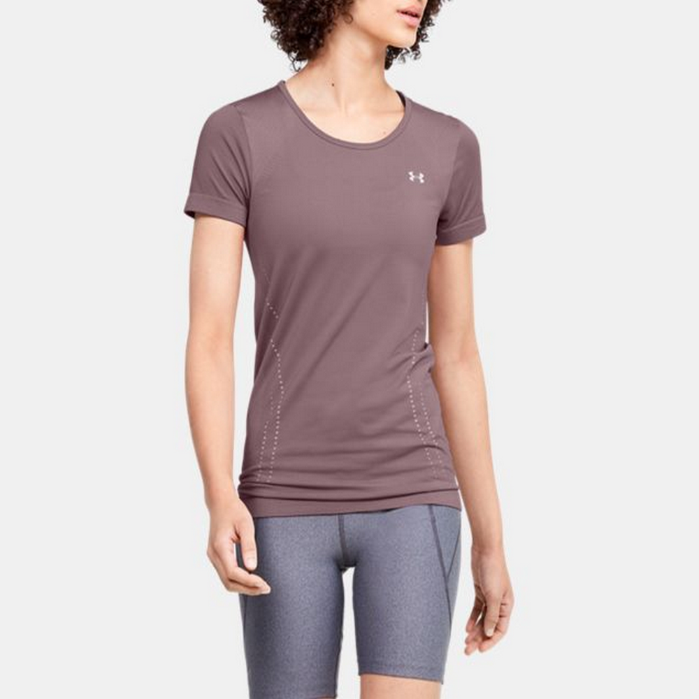 Under Armour 短袖上衣 Seamless Grid 男 1376921-433 水藍 歷史價格詳細信息