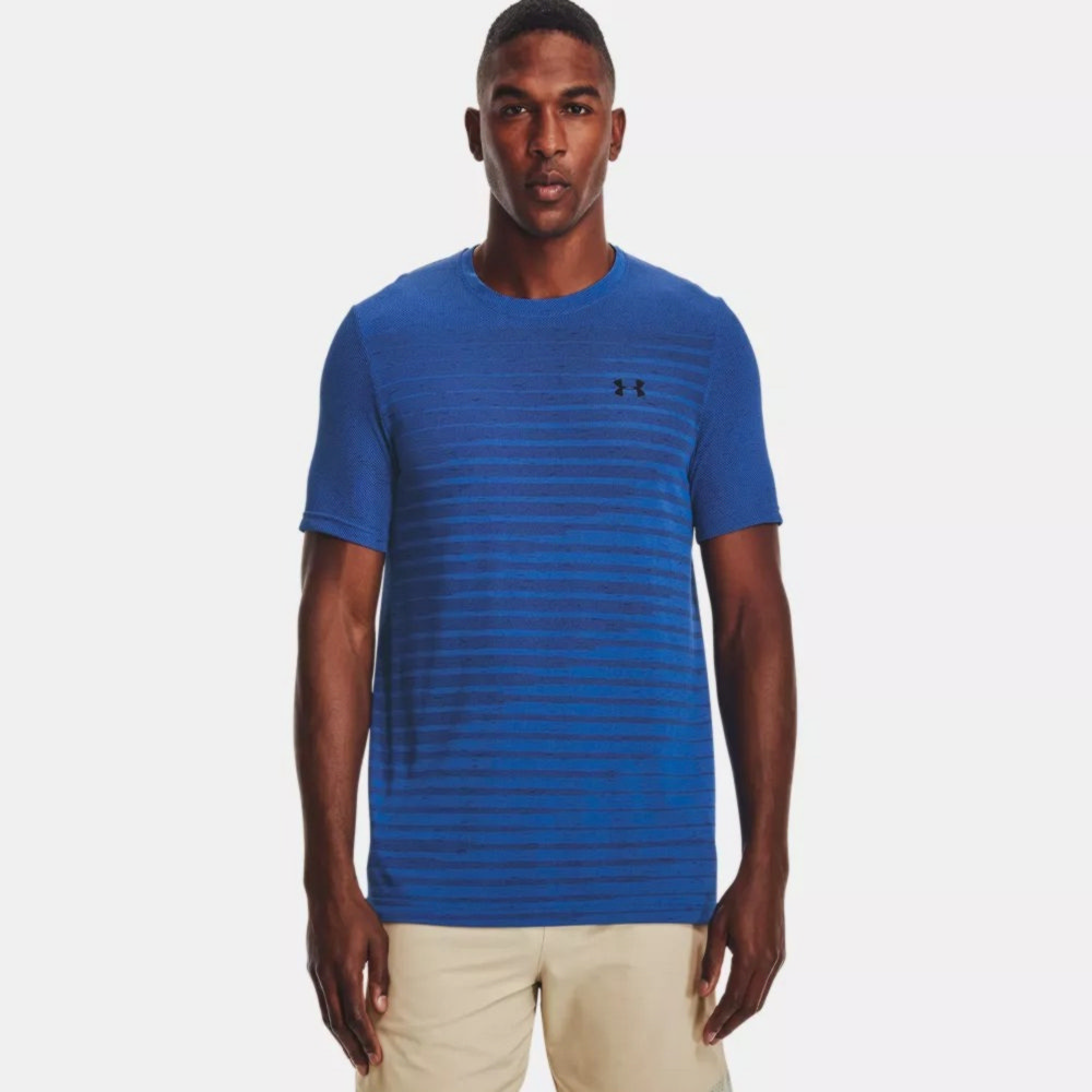 【UNDER ARMOUR】UA 男 Seamless短袖T-Shirt _1366148-001(黑) 歷史價格詳細信息