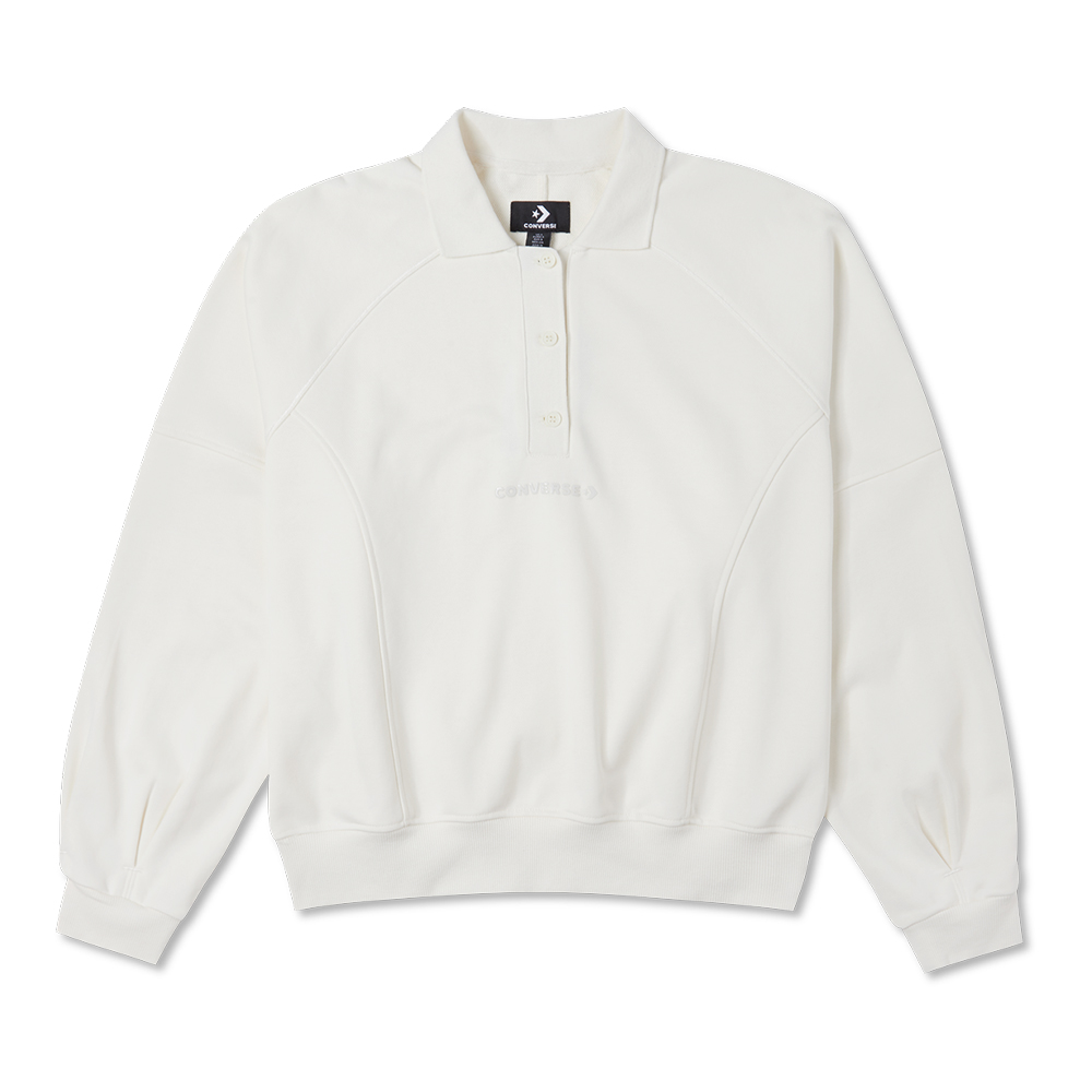 【CONVERSE】TWISTED KNIT PREMIUM EXECUTION 長袖上衣 女 白色-10023983-A01 歷史價格詳細信息