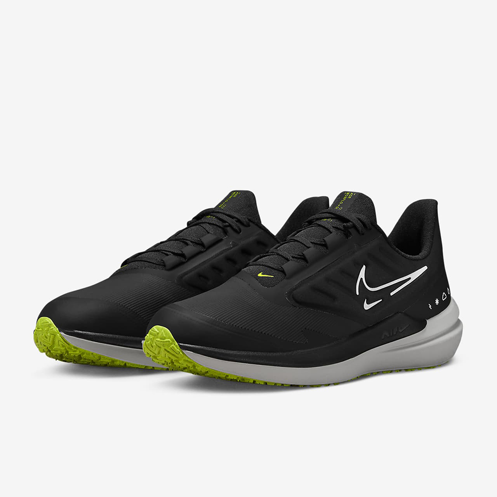 Nike Air Winflo 9 Shield [DM1106-001] 男 慢跑鞋 運動 路跑 防潑水 緩震 黑 灰 歷史價格詳細信息