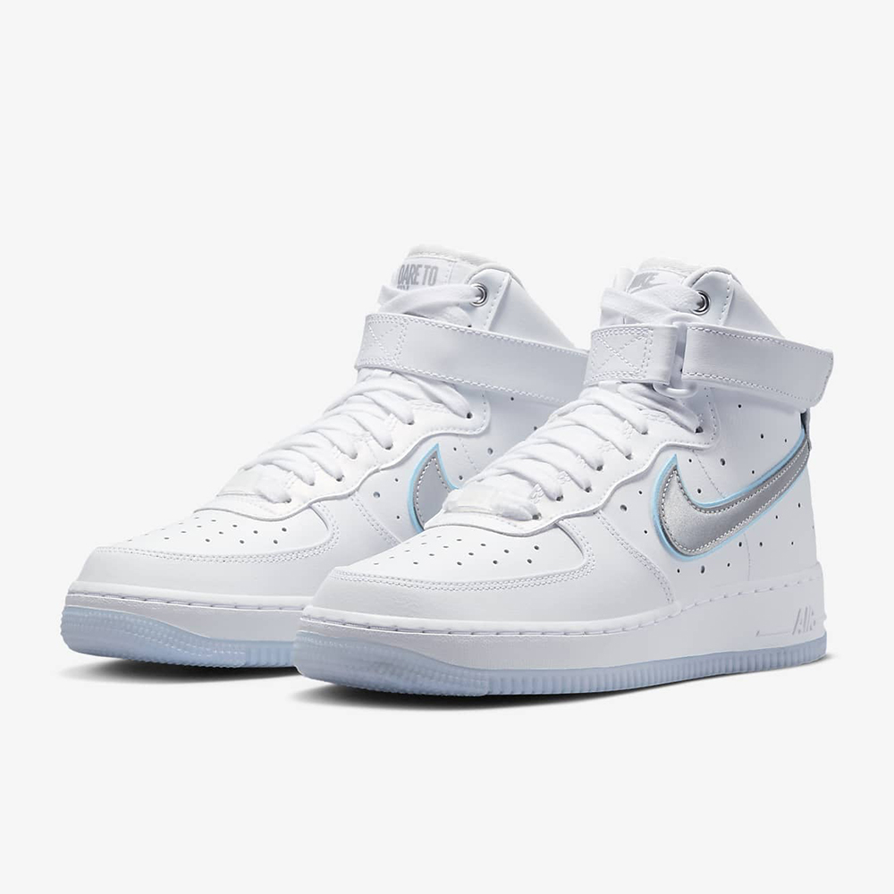 Nike 休閒鞋 Wmns Air Force 1 HI SE 女鞋 綠 白 AF1 40週年 金扣 星星 DQ7584-300 歷史價格詳細信息