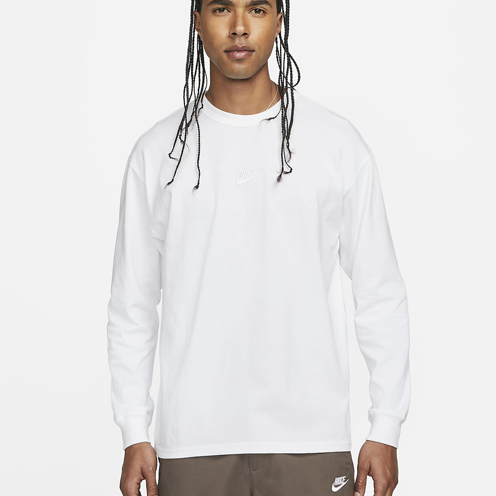 Nike 耐吉 長袖上衣 NSW 男款 灰 棕 小勾 刺繡 寬鬆 基本款 大學T FV8457-072 歷史價格詳細信息