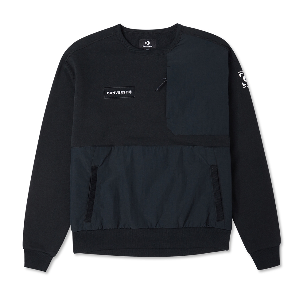【CONVERSE】UILITY CREW 圓領套頭衫 長袖上衣 女 白色-10023985-A03 歷史價格詳細信息